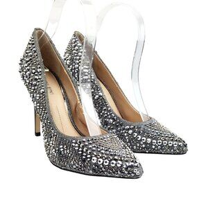 Gianni Binni‎ Women's Pointed-Toe Rhinestone Stiletto Pumps - Size 7.5
